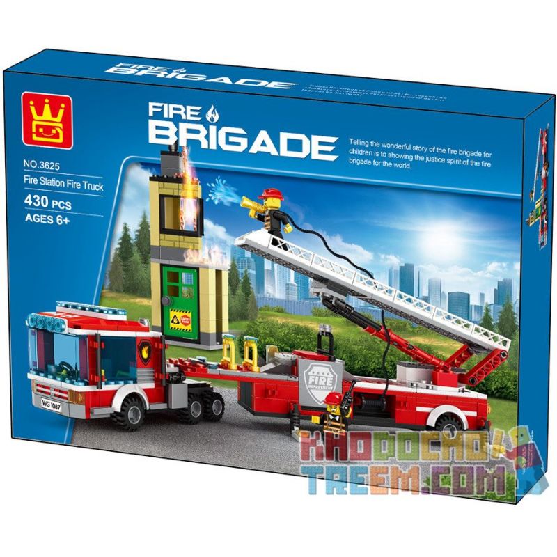 NOT  EMERGENCY RESCUE FIRE TRUCK RICHIE 892068 WANGE 3625 xếp lắp ráp ghép mô hình CỨU HỘ XE HỎA The  Ninjago Movie Ninja Lốc Xoáy 4 khối