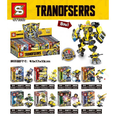 SHENG YUAN SY SY1350 1350 non  HORNET MECHA 8 KẾT HỢP bộ đồ chơi xếp lắp ráp ghép mô hình Transformers Robot Đại Chiến Người Máy Biến Hình 329 khối