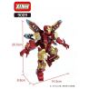 XINH 9009 non  PHIÊN BẢN LẮP RÁP CỦA IRON MAN MK85 bộ đồ chơi xếp lắp ráp ghép mô hình Marvel Super Heroes AVENGERS MK85 Siêu Anh Hùng Marvel 427 khối