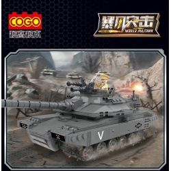 COGO 13383 non  XE TĂNG CHIẾN ĐẤU CHỦ LỰC MERKAVA MK4 bộ đồ chơi xếp lắp ráp ghép mô hình World Military Cỗ Máy Quân Sự 724 khối