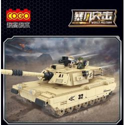 COGO 13386 non  XE TĂNG CHIẾN ĐẤU CHỦ LỰC CHALLENGER II bộ đồ chơi xếp lắp ráp ghép mô hình World Military Cỗ Máy Quân Sự 829 khối