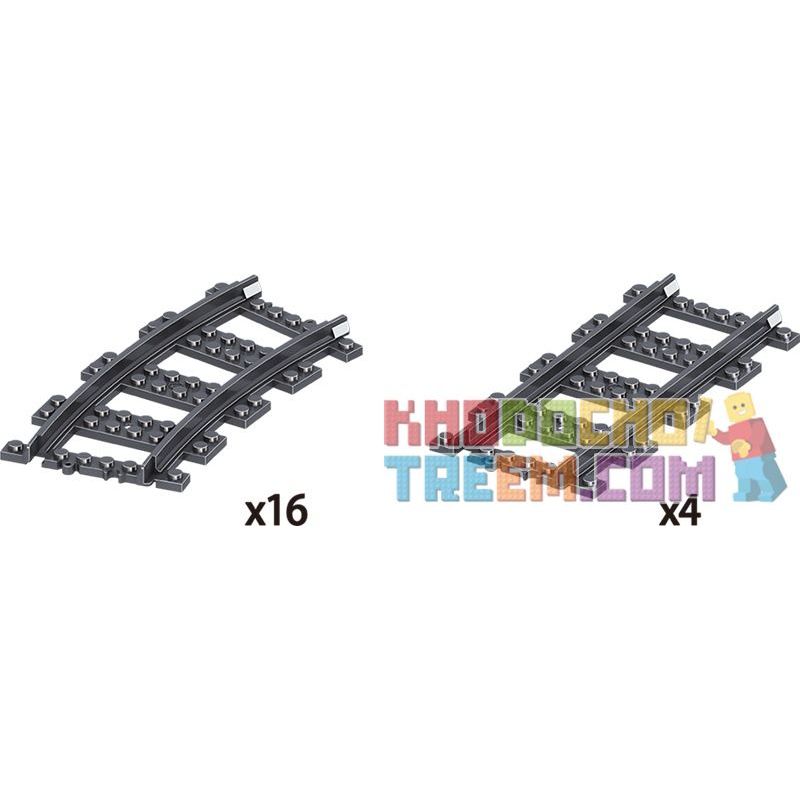 ZHEGAO QL0307 0307 non  TÀU CAO TỐC FUXING bộ đồ chơi xếp lắp ráp ghép mô hình Trains Tàu Hỏa 641 khối