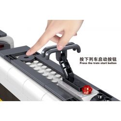 ZHEGAO QL0307 0307 non  TÀU CAO TỐC FUXING bộ đồ chơi xếp lắp ráp ghép mô hình Trains Tàu Hỏa 641 khối