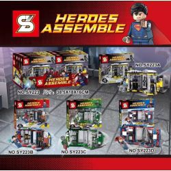 SHENG YUAN SY SY223A 223A SY223B 223B SY223C 223C SY223D 223D non  SIÊU ANH HÙNG KANAKU 4 bộ đồ chơi xếp lắp ráp ghép mô hình Super Heroes Siêu Nhân Anh Hùng
