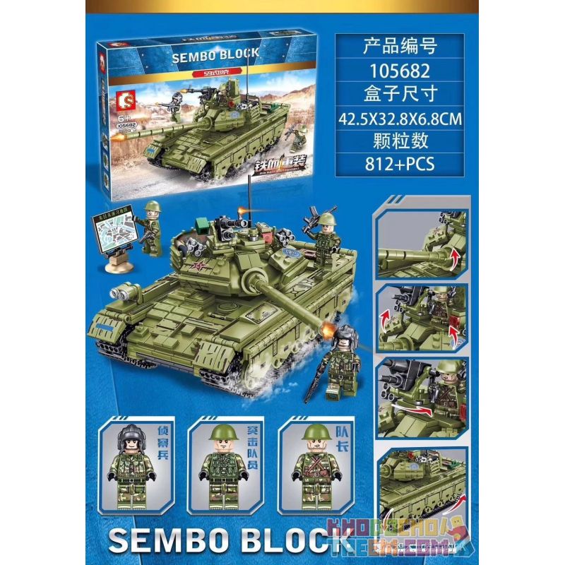 IBLOCK PL-920-176 920-176 PL920-176 SEMBO 105682 non  XE TĂNG KIỂU 59 bộ đồ chơi xếp lắp ráp ghép mô hình Iron Blood Heavy Equipment IRON BLOOD HEAVY EQUIPMENT TYPE 59 MEDIUM TANK Đặc Nhiệm Máu Và Sắt 812 khối