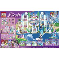 PRCK 67008 non  LƯỚT SÓNG BÃI BIỂN 4 KẾT HỢP bộ đồ chơi xếp lắp ráp ghép mô hình  Các Bạn Gái 726 khối