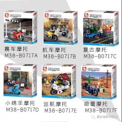 SLUBAN M38 non  KNIGHTS LEAGUE 6 MÔ TÔ bộ đồ chơi xếp lắp ráp ghép mô hình City Thành Phố