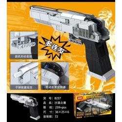 XINH 8237 non  ĐẠI BÀNG SA MẠC bộ đồ chơi xếp lắp ráp ghép mô hình Pubg Battlegrounds Bắn Súng 239 khối