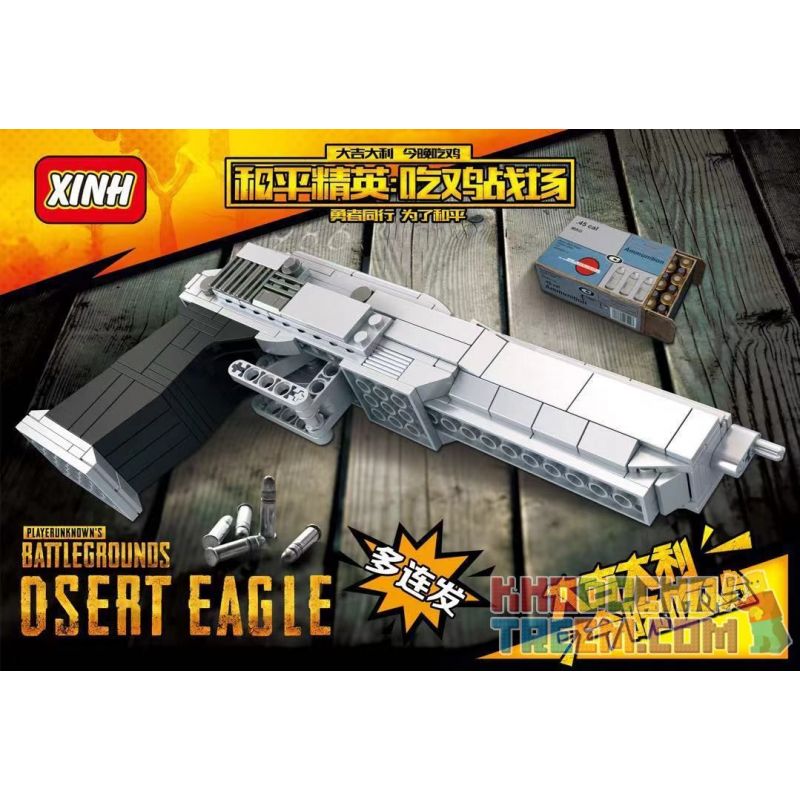 XINH 8237 non  ĐẠI BÀNG SA MẠC bộ đồ chơi xếp lắp ráp ghép mô hình Pubg Battlegrounds Bắn Súng 239 khối