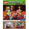 XINH 5123 non  BÍ MẬT CỦA THỢ SĂN ZOMBIE bộ đồ chơi xếp lắp ráp ghép mô hình Minecraft MINEBLOCKS Game Xây Dựng 462 khối