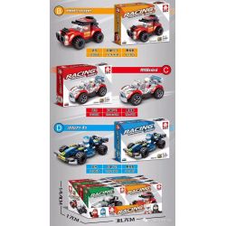 LEYI 31006A 31006B 31006C 31006D non  SIÊU XE DÃ CHIẾN 4 TỔ HỢP MORGAN PLUS8 MINI COOPER CONVERTIBLE FERRARI F1 bộ đồ chơi xếp lắp ráp ghép mô hình Racing Cuộc Đua 365 khối