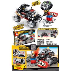 SHENG YUAN SY 7062 non  XE TẢI MÀU ĐEN ƯU TÚ 552 MÙA bộ đồ chơi xếp lắp ráp ghép mô hình Game For Peace Chiến Đấu Cho Hòa Bình 381 khối