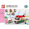 SEMBO 601305 non  XE PIZZA MANG ĐI bộ đồ chơi xếp lắp ráp ghép mô hình City SEMBO BLOCK Thành Phố 240 khối