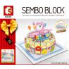 SEMBO 601401 non  BÁNH FLAMINGO bộ đồ chơi xếp lắp ráp ghép mô hình Creator SEMBO BLOCK Sáng Tạo 751 khối