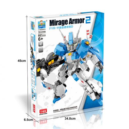QIAO LE TONG TS12105 12105 non  FYR-11 TẤN CÔNG KIỂU D bộ đồ chơi xếp lắp ráp ghép mô hình Military Army MIRAGE ARMOR 2 Quân Sự Bộ Đội 661 khối