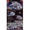 NOT  MILLENNIUM FALCON 75257 70200 LEJI LJ99022 99022 xếp lắp ráp ghép mô hình THIÊN NIÊN KỶ FALCON. CHIM ƯNG Star Wars Chiến Tranh Giữa Các Vì Sao 1351 khối