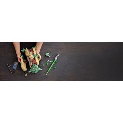 NOT  YODA 75255 KING 81099 xếp lắp ráp ghép mô hình CHUYÊN GIA YODA Star Wars Chiến Tranh Giữa Các Vì Sao 1771 khối