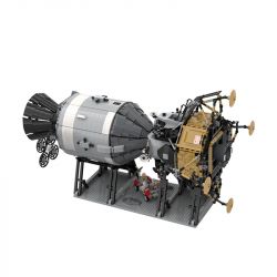 MouldKing 21006 Mould King 21006 REBRICKABLE MOC-26457 26457 MOC26457 non  TÀU VŨ TRỤ APOLLO bộ đồ chơi xếp lắp ráp ghép mô hình Creator APOLLO SPACECRAFT Sáng Tạo 7090 khối