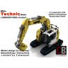 REBRICKABLE MOC-10394 10394 MOC10394 non  MÁY XÚC NHỎ GỌN RC LIEBHERR 926 TÙY CHỈNH bộ đồ chơi xếp lắp ráp ghép mô hình  CUSTOM RC LIEBHERR 926 COMPACT EXCUVATOR Kỹ Thuật Công Nghệ Cao Mô Hình Phương Tiện 2506 khối