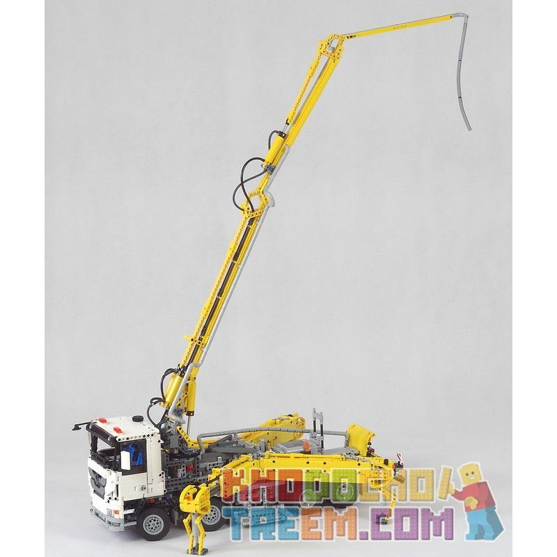 MouldKing 19003 Mould King 19003 REBRICKABLE MOC-29716 29716 MOC29716 non  XE BƠM BÊ TÔNG bộ đồ chơi xếp lắp ráp ghép mô hình  TRUCK WITH CONCRETE PUMP Kỹ Thuật Công Nghệ Cao Mô Hình Phương Tiện 4120 khối
