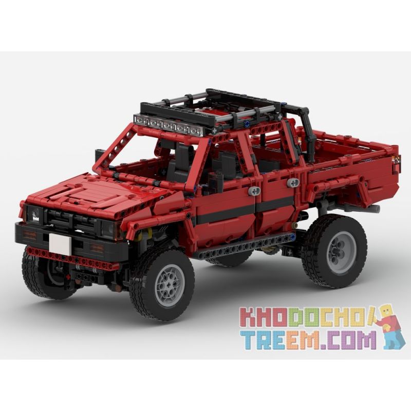 REBRICKABLE MOC-29256 29256 MOC29256 non  TOYOTA HILUX CABIN ĐÔI (N50) 1983-1988 bộ đồ chơi xếp lắp ráp ghép mô hình  TOYOTA HILUX DOUBLE CAB (N50) 1983-1988 Kỹ Thuật Công Nghệ Cao Mô Hình Phương Tiện 1279 khối