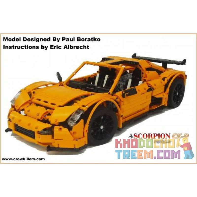 REBRICKABLE MOC-6214 6214 MOC6214 non  SIÊU XE SCORPION CK-R bộ đồ chơi xếp lắp ráp ghép mô hình  SCORPION CK-R SUPERCAR Kỹ Thuật Công Nghệ Cao Mô Hình Phương Tiện 2486 khối
