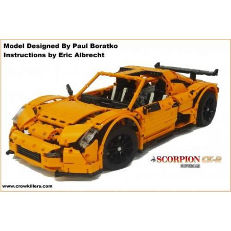 REBRICKABLE MOC-6214 6214 MOC6214 non  SIÊU XE SCORPION CK-R bộ đồ chơi xếp lắp ráp ghép mô hình  SCORPION CK-R SUPERCAR Kỹ Thuật Công Nghệ Cao Mô Hình Phương Tiện 2486 khối