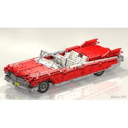 REBRICKABLE MOC-3078 3078 MOC3078 non  CADILLAC ELDORADO BIARRITZ 1959 bộ đồ chơi xếp lắp ráp ghép mô hình  Kỹ Thuật Công Nghệ Cao Mô Hình Phương Tiện 3136 khối
