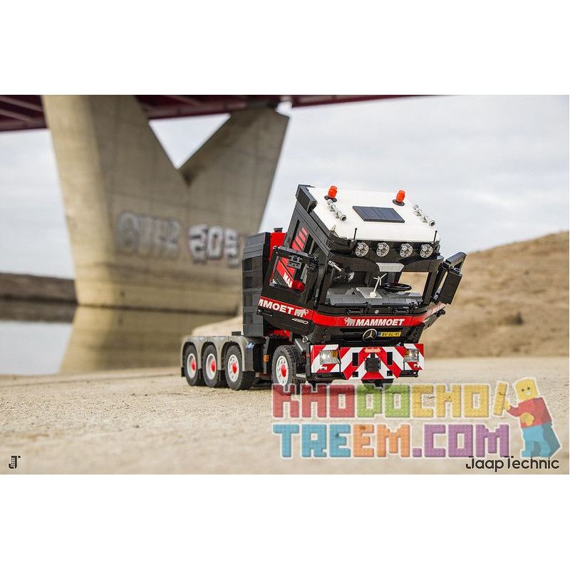 REBRICKABLE MOC-6075 6075 MOC6075 non  MERCEDES-BENZ ACTROS 4160 MP3 MAMMOET bộ đồ chơi xếp lắp ráp ghép mô hình  Kỹ Thuật Công Nghệ Cao Mô Hình Phương Tiện 3475 khối