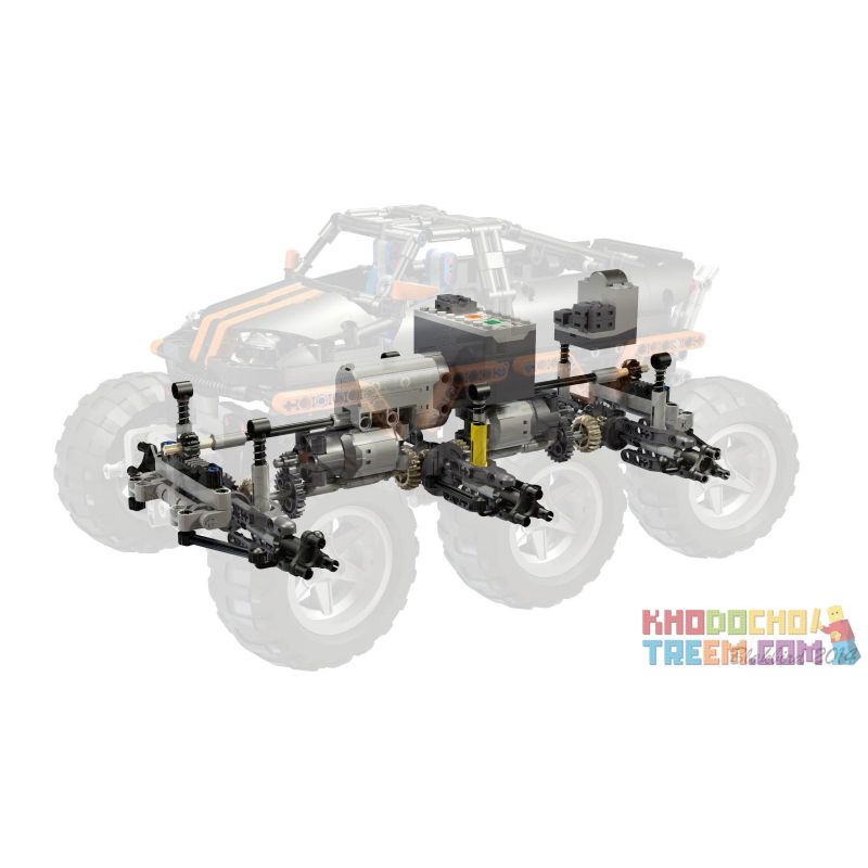 REBRICKABLE MOC-1244 1244 MOC1244 non  XE TẢI QUÁI VẬT 6X6 bộ đồ chơi xếp lắp ráp ghép mô hình  MONSTER TRUCK 6X6 Kỹ Thuật Công Nghệ Cao Mô Hình Phương Tiện 969 khối