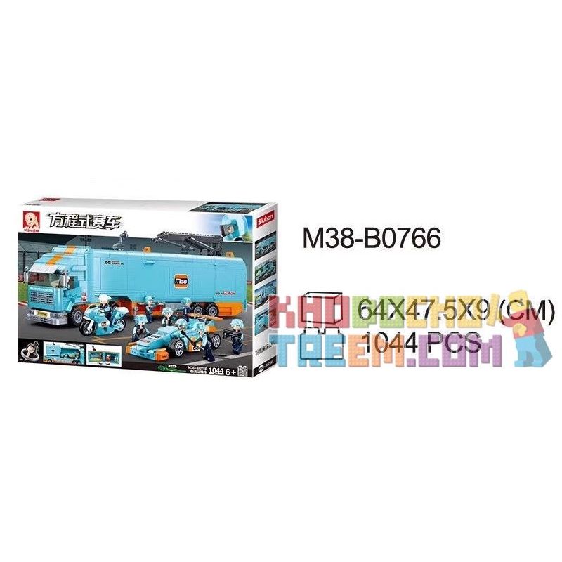 SLUBAN M38-B0766 B0766 0766 M38B0766 38-B0766 non  NGƯỜI VẬN CHUYỂN AURORA bộ đồ chơi xếp lắp ráp ghép mô hình Speed Champions Racing Cars Đua Xe Công Thức 1044 khối