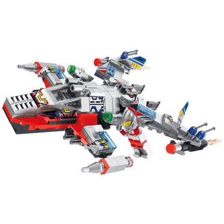 PanlosBrick 690013 Panlos Brick 690013 non  ULTRAMAN FIGHTER 6 TRONG 1 EGG bộ đồ chơi xếp lắp ráp ghép mô hình Vệ Binh Vũ Trụ Siêu Nhân Điện Quang 274 khối