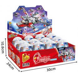 PanlosBrick 690013 Panlos Brick 690013 non  ULTRAMAN FIGHTER 6 TRONG 1 EGG bộ đồ chơi xếp lắp ráp ghép mô hình Vệ Binh Vũ Trụ Siêu Nhân Điện Quang 274 khối