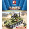 SEMBO 105514 non  XE TĂNG CHIẾN ĐẤU CHỦ LỰC KIỂU 85 bộ đồ chơi xếp lắp ráp ghép mô hình Iron Blood Heavy Equipment IRON BLOOD HEAVY EQUIPMENT TYPE 85 MAIN BATTLE TANK Đặc Nhiệm Máu Và Sắt 324 khối