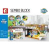 SEMBO 601501 non  SONG CÔNG bộ đồ chơi xếp lắp ráp ghép mô hình City Thành Phố 310 khối