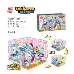 Enlighten 4801 Qman 4801 non  NHÀ GÁI bộ đồ chơi xếp lắp ráp ghép mô hình Ideas UNLIMITED IDEAS Ý Tưởng 194 khối