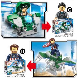 ELEPHANT JX60022 60022 non  IRON MAN LANDMASTER 8 KẾT HỢP bộ đồ chơi xếp lắp ráp ghép mô hình Marvel Super Heroes AVENGERS Siêu Anh Hùng Marvel 686 khối