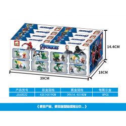 ELEPHANT JX60022 60022 non  IRON MAN LANDMASTER 8 KẾT HỢP bộ đồ chơi xếp lắp ráp ghép mô hình Marvel Super Heroes AVENGERS Siêu Anh Hùng Marvel 686 khối