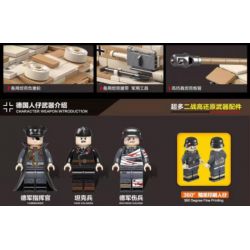 QuanGuan 100068 Quan Guan 100068 non  SÚNG TẤN CÔNG SỐ 3 bộ đồ chơi xếp lắp ráp ghép mô hình Military Army STURMGESCHUTZ III Quân Sự Bộ Đội 721 khối