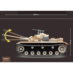 QuanGuan 100068 Quan Guan 100068 non  SÚNG TẤN CÔNG SỐ 3 bộ đồ chơi xếp lắp ráp ghép mô hình Military Army STURMGESCHUTZ III Quân Sự Bộ Đội 721 khối