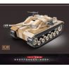 QuanGuan 100068 Quan Guan 100068 non  SÚNG TẤN CÔNG SỐ 3 bộ đồ chơi xếp lắp ráp ghép mô hình Military Army STURMGESCHUTZ III Quân Sự Bộ Đội 721 khối