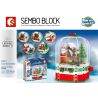 SEMBO 601090 non  QUẢ CẦU PHA LÊ SANTA bộ đồ chơi xếp lắp ráp ghép mô hình Creator CHRISTMAS Sáng Tạo 249 khối
