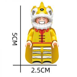 ZHUMO BLOCKS 12032 non  THỨC DẬY SƯ TỬ bộ đồ chơi xếp lắp ráp ghép mô hình Seasonal Mùa Lễ Hội 494 khối