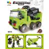 QIZHILE 31004 31005 31006 31007 31008 non  5 LOẠI XE TRỘN MÁY XÚC CẨU ỦI BEN bộ đồ chơi xếp lắp ráp ghép mô hình Transformers ENGINEERING Robot Đại Chiến Người Máy Biến Hình 1721 khối