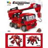 QIZHILE 31004 31005 31006 31007 31008 non  5 LOẠI XE TRỘN MÁY XÚC CẨU ỦI BEN bộ đồ chơi xếp lắp ráp ghép mô hình Transformers ENGINEERING Robot Đại Chiến Người Máy Biến Hình 1721 khối