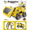 QIZHILE 31004 31005 31006 31007 31008 non  5 LOẠI XE TRỘN MÁY XÚC CẨU ỦI BEN bộ đồ chơi xếp lắp ráp ghép mô hình Transformers ENGINEERING Robot Đại Chiến Người Máy Biến Hình 1721 khối