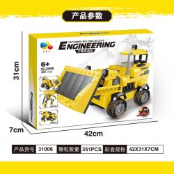QIZHILE 31004 31005 31006 31007 31008 non  5 LOẠI XE TRỘN MÁY XÚC CẨU ỦI BEN bộ đồ chơi xếp lắp ráp ghép mô hình Transformers ENGINEERING Robot Đại Chiến Người Máy Biến Hình 1721 khối