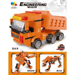 QIZHILE 31004 31005 31006 31007 31008 non  5 LOẠI XE TRỘN MÁY XÚC CẨU ỦI BEN bộ đồ chơi xếp lắp ráp ghép mô hình Transformers ENGINEERING Robot Đại Chiến Người Máy Biến Hình 1721 khối