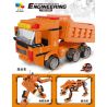 QIZHILE 31004 31005 31006 31007 31008 non  5 LOẠI XE TRỘN MÁY XÚC CẨU ỦI BEN bộ đồ chơi xếp lắp ráp ghép mô hình Transformers ENGINEERING Robot Đại Chiến Người Máy Biến Hình 1721 khối