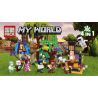 PRCK 63024 non  LÀNG MINECRAFT bộ đồ chơi xếp lắp ráp ghép mô hình MY WORLD Game Xây Dựng 486 khối
